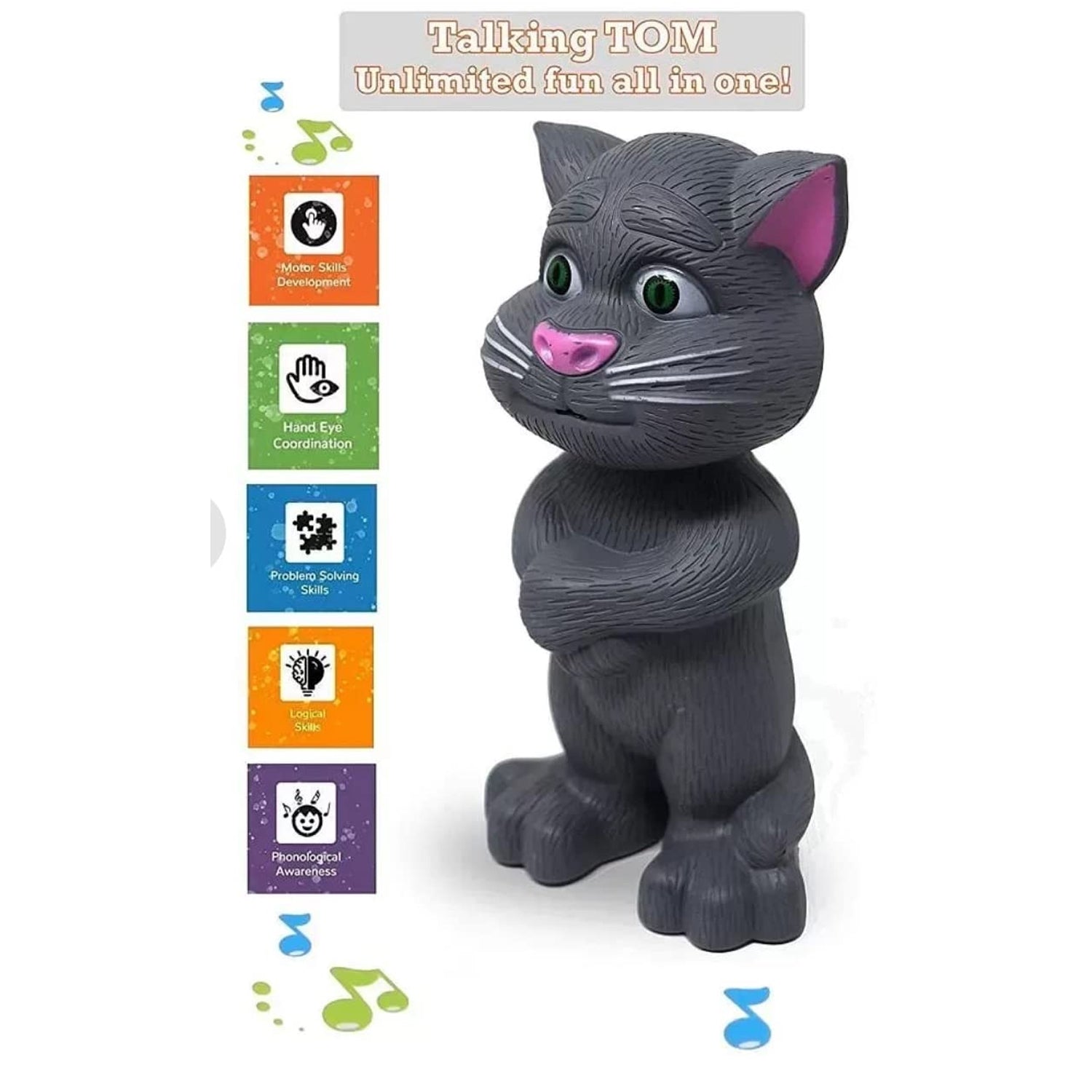 4524 Talking, Mimicry, Touching Tom Cat Intelligent Interactive Toy with Wonderful Voice for Kids, Children Playing and Home Decorate. DeoDap 4524 Talking, Mimicry, Touching Tom Cat Intelligent Interactive Toy with Wonderful Voice for Kids, Children Playing and Home Decorate. DeoDap